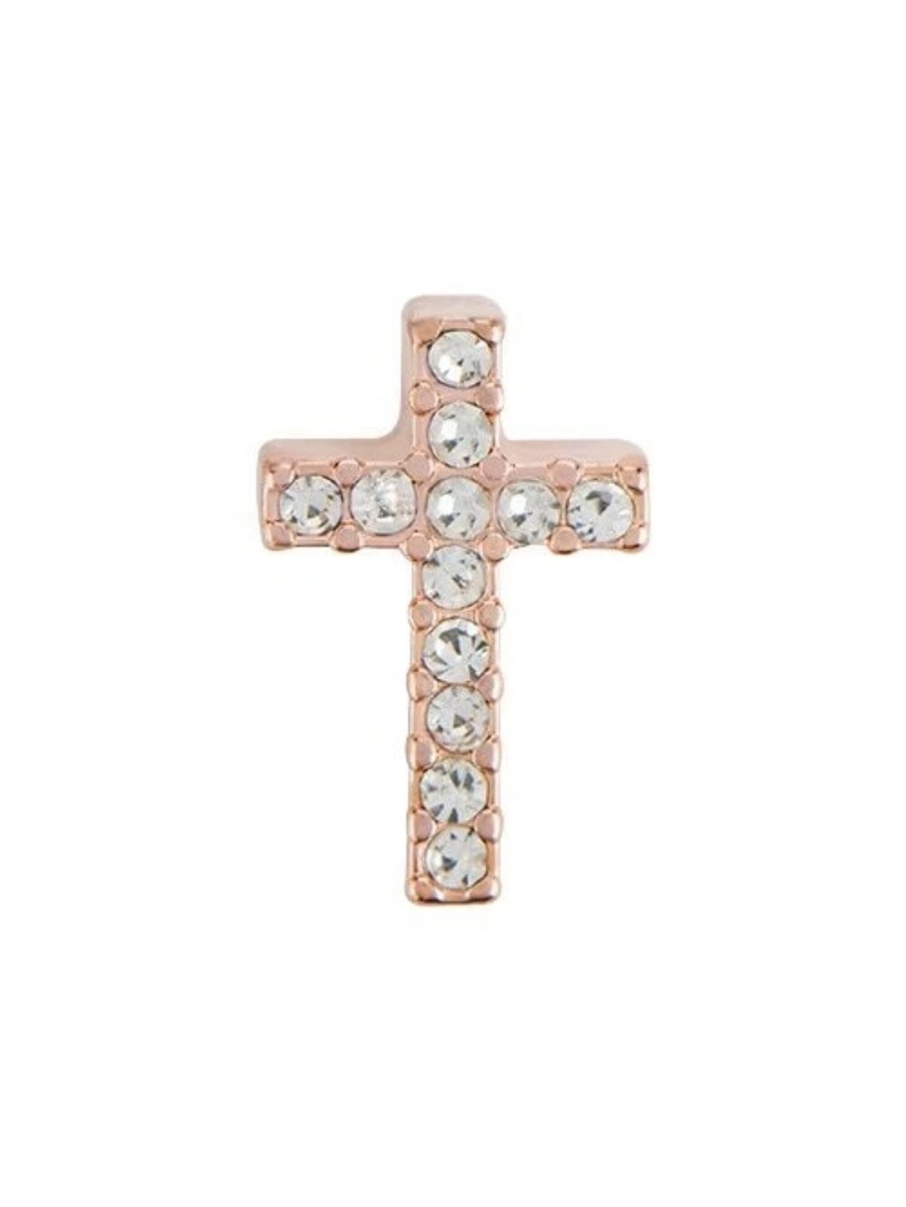 Origami Owl rose gold cross charm